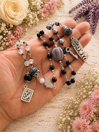 Hecate dark goddess rosary - dark,