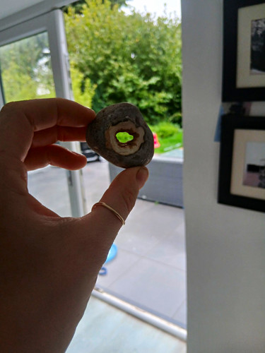 Hag stone with - with, middle