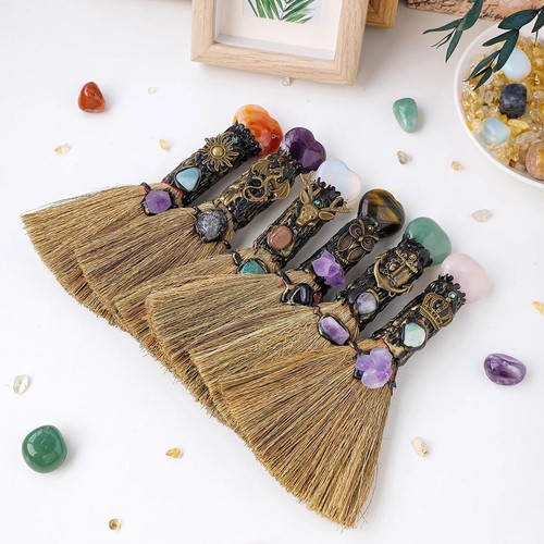 Witch altar broom - witch, wicca