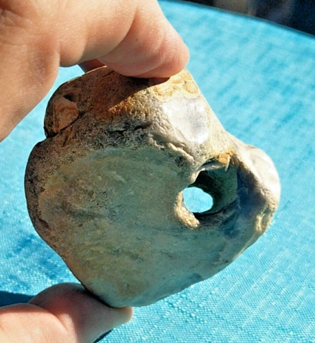 Natural hag stone - a,