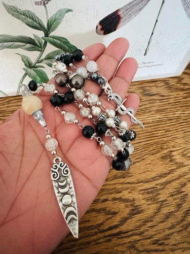 Hecate moon goddess rosary - moon,