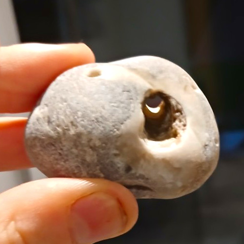 Hag stone fossil witch pagen