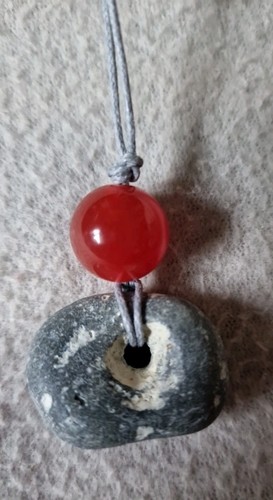 Hag stone pendant - ~, amulet