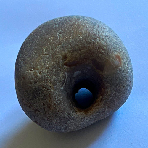 Natural brown stone bead - brown,