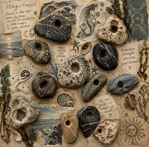 Natural hag stones genuine - 40,