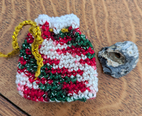 Hag stone with handmade - with,